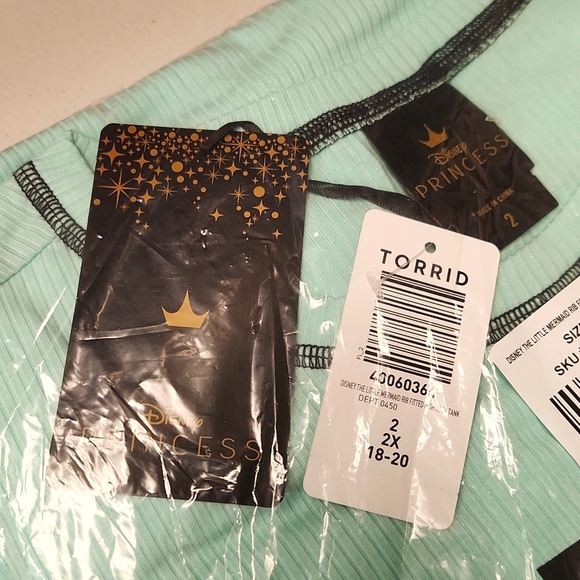 ❤️NWT VINTAGE TORRIID TANK DISNEY PRINCESS ARIEL  LITTLE MERMAID TOP - PLUS SIZE - Picture 7 of 11